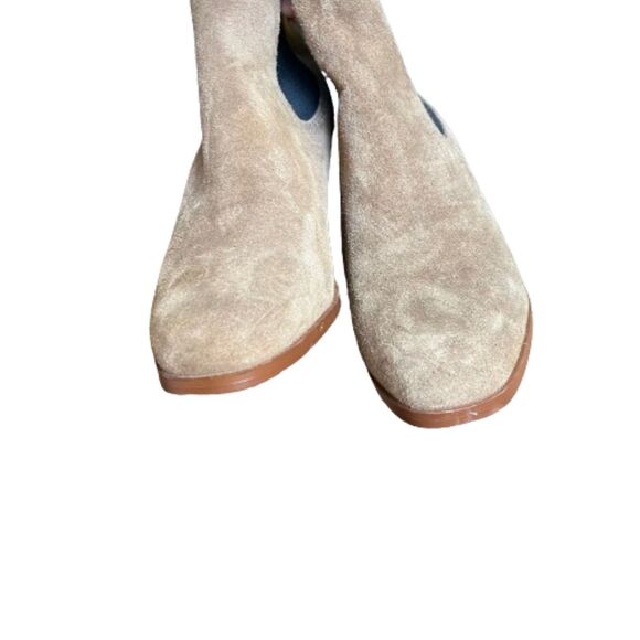 Steve Madden Womens Brown Suede Leather Chelsea Block Heel Boots Size 8M - Picture 3 of 5